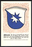 Weiach, Wappen auf Tannen-Ornamenten, Ei