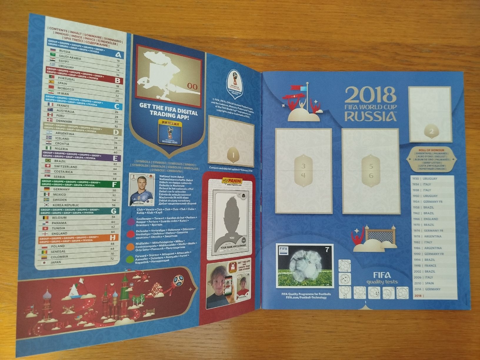Panini Carte collezionabili: Panini WM18 Leeralbum+loses Sticker Set+Update – Nuovo (secondo la descrizione) da Wettingen venduto da mirna04 2