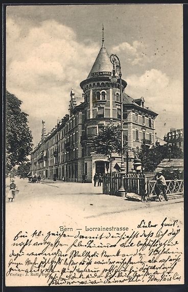Cartes postales: AK Bern, Cafe du Nord, Lorrainestrasse – D'occasion à Berlin par bartko-reher