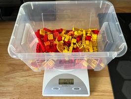 LEGO Teile gelb, rot, orange