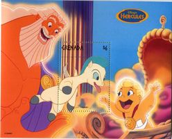 Block "Walt Disney. Hercules". Grenada.