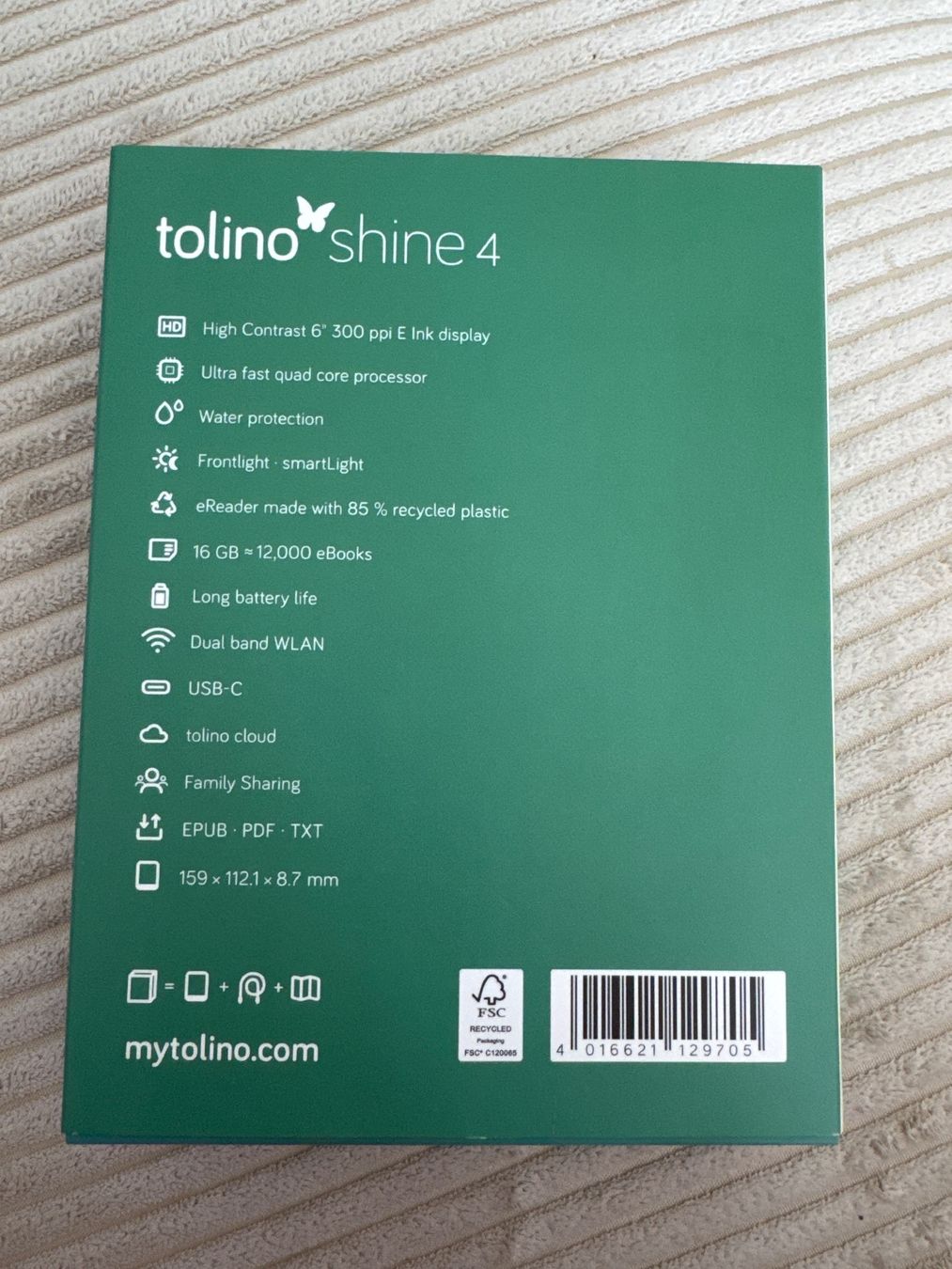 Tolino Tablet PC: Tolino Shine 4 inkl. Hülle – Usato da Herzogenbuchsee venduto da _jaaanita 7