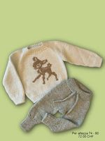 Maglione e pantaloni lavorati a maglia per bambini