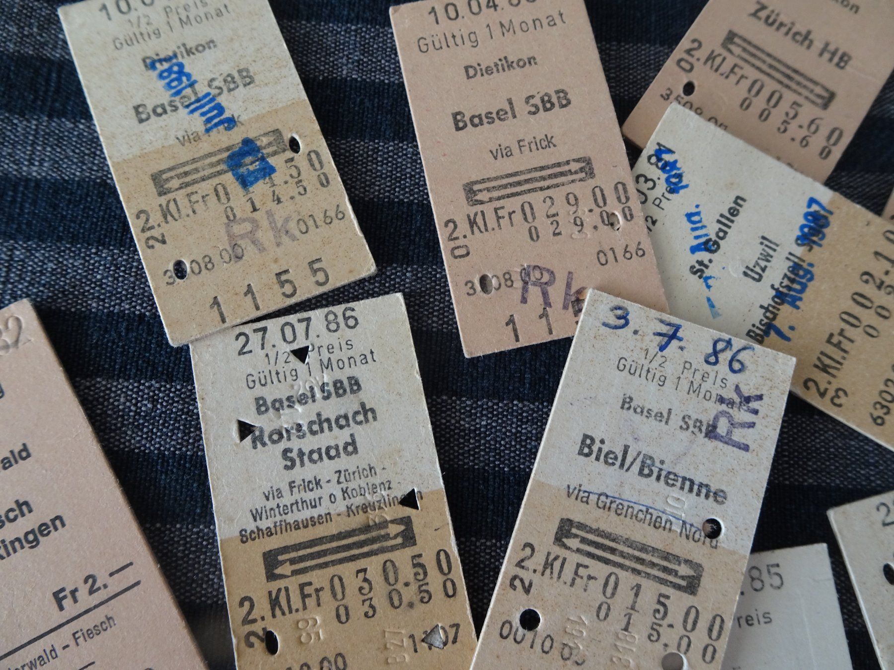 Tickets: alte SBB Billette – Gebraucht aus Bünzen von Tango33A 2
