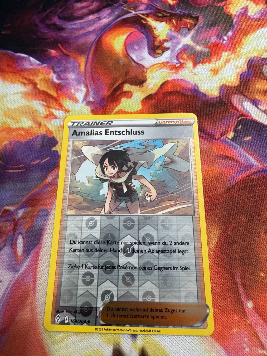Pokémon Carte collezionabili: Amalias Entschluss (EVS 164) / Reverse Holo / Drachenwandel – Nuovo (secondo la descrizione) da Bülach venduto da CherryBlu