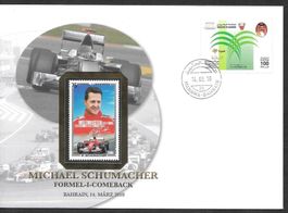 Sonderbrief Michael Schumacher Formel 1 Comeback 14.3.2010