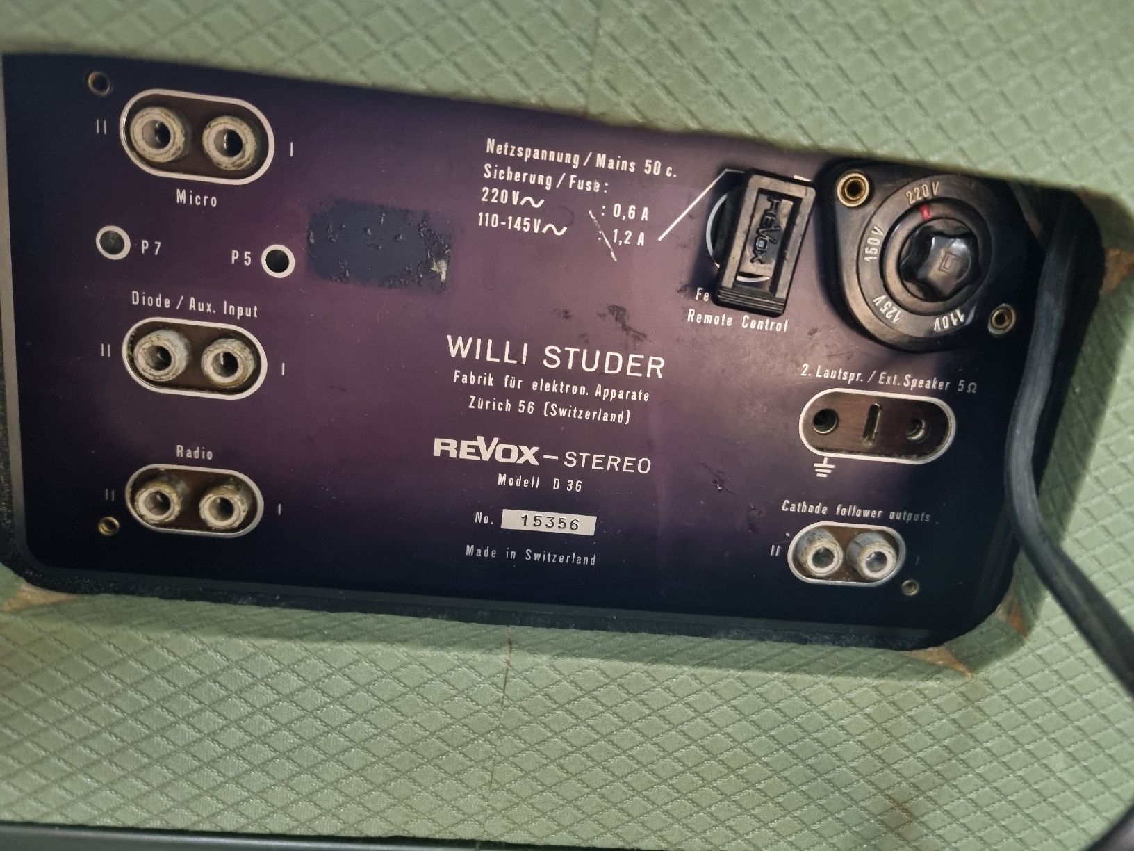 Revox Bandmaschinen: Orig revox D36 vintage – Gebraucht aus Ostermundigen von vintage60 4