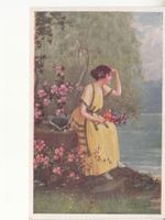 Motivkarte Frohes Erwarten, ca. 1915
