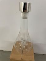 Elegante Glas-Weinkaraffe mit Trauben-Motiv, neuwertig🍇