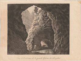 Gabriel Lory, L'Intérieur d. grande Galerie du Simplon,1820