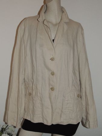 KUEHLENDE JACKE "LINEA M" 100% LEINEN NEU L