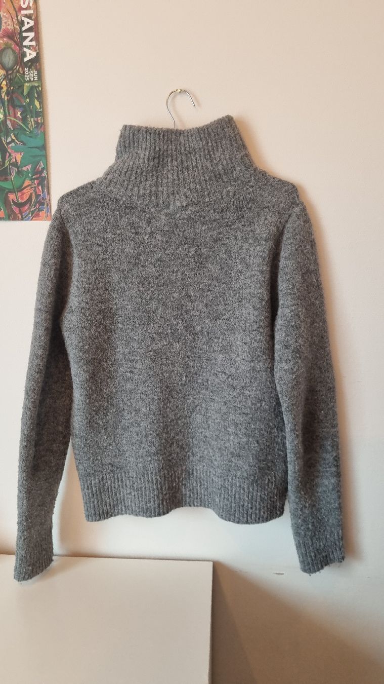 Maglioni & Felpe: Topshop Grey Knit Zip-up Sweater – Usato da Luzern venduto da tar_nw6s 1