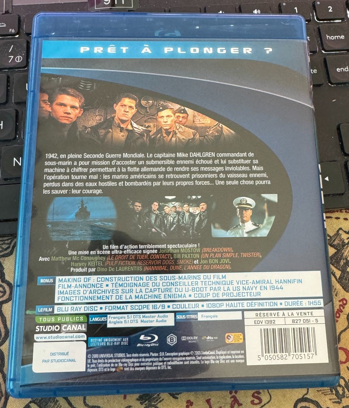 Tutti i DVDs: U-571 (2000) - Blu-ray – Usato da Semsales venduto da __Florian__ 2