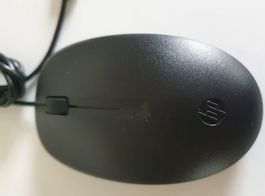HP Maus mit Scollrad 2 Tasten, Kabel, USB Anschluss, schwarz
