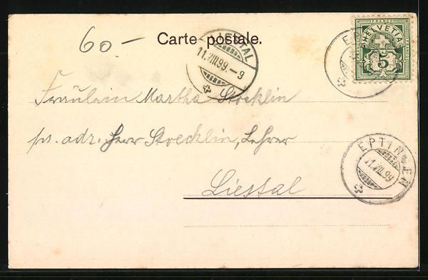Cartoline postali: Eptingen, Ortsansicht aus der Vogelschau – Usato da Berlin venduto da bartko-reher 1