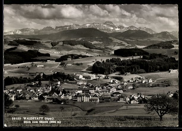 Ansichtskarten: AK Waldstatt /App., Blick zum Säntis – Gebraucht aus Berlin von bartko-reher