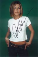 Original Autogramm von JENNIFER ANISTON auf Großfoto