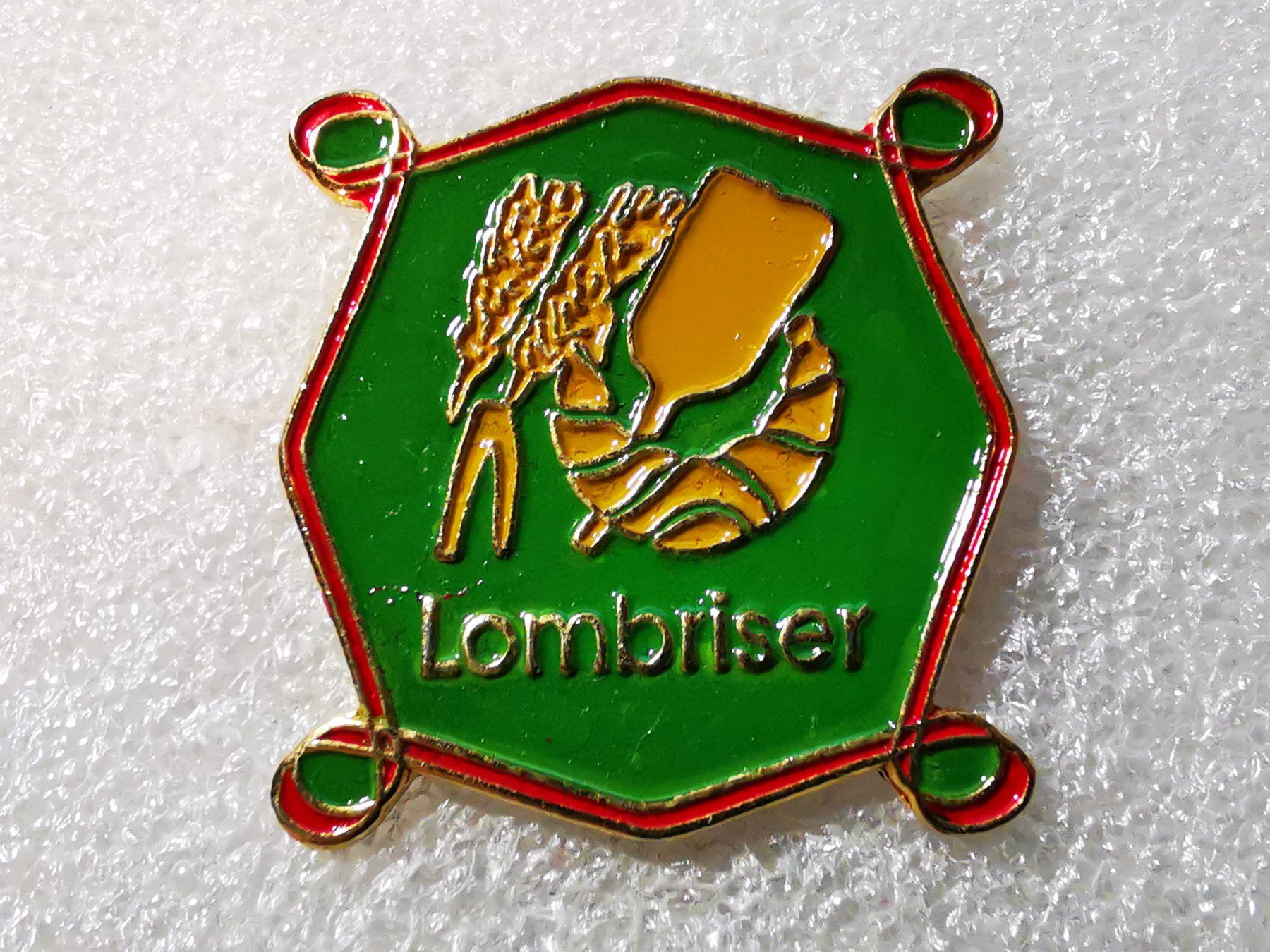 Plaketten & Abzeichen: Ansteckpin 34: Lombriser – Gebraucht aus Oppligen von Pin-Fall-Shop