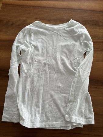 H&M Longsleeve, Weiss, Gr. 134/140, Top Zustand für Herbst!