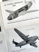 Louis Breguet Flugzeug - 7 alte Werbungen / Réclames 1946/52