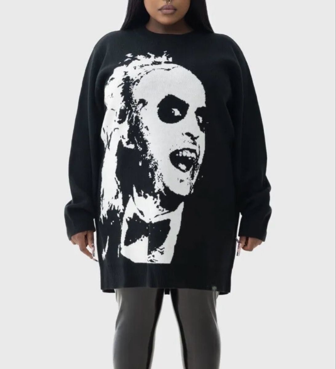 Killstar Maglioni & Felpe: Killstar Ghost With The Most Intarsia Sweater – Nuovo (secondo la descrizione) da Auslikon venduto da Trollkjerring 2