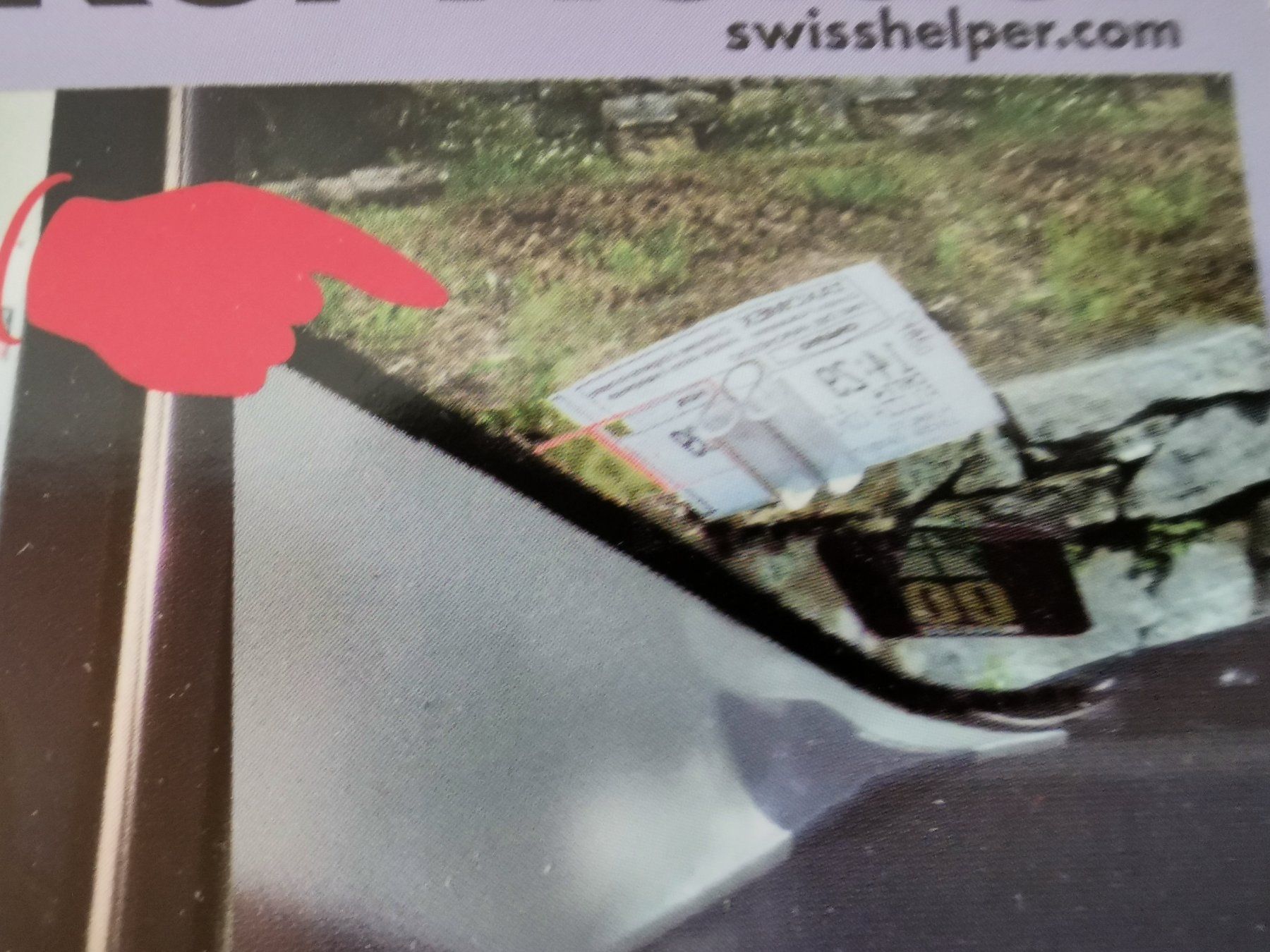 Supporti a parete: Ticket-Holder Ticket-Halter Windschutzscheibe, selbstklebend – Nuovo e nell'imballaggio originale da Gebenstorf venduto da Aturic 2