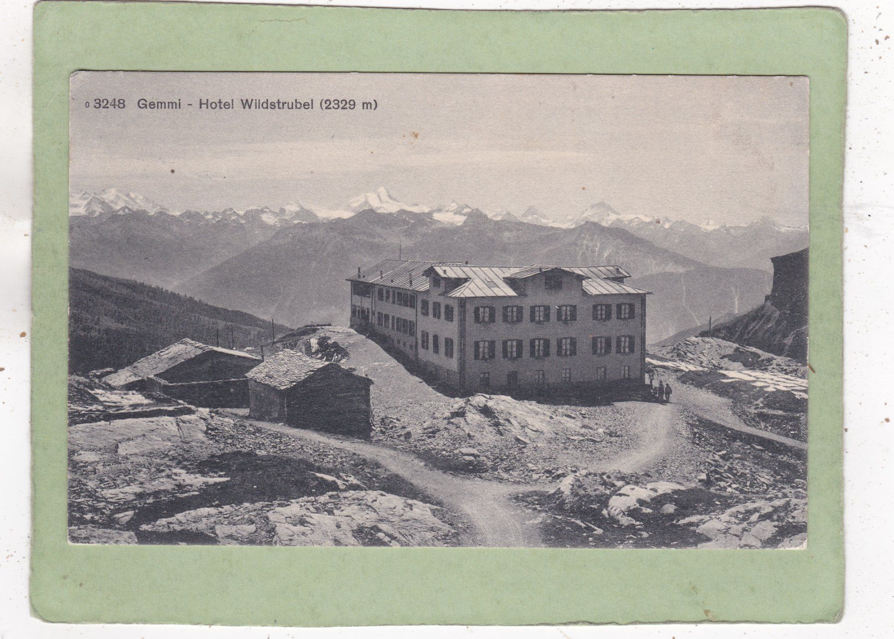 Cartoline postali: Gemmi Hotel Wildstrubel 1920 – Difettoso da Herisau venduto da Lisegrat2008
