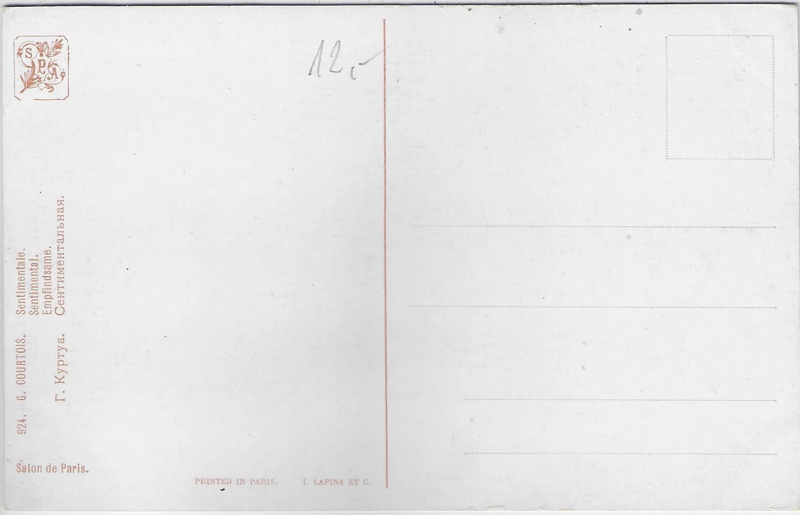 Cartoline postali: G. Courtois - Sentimentale Frau – Usato da Ettingen venduto da Kartenplanet 1