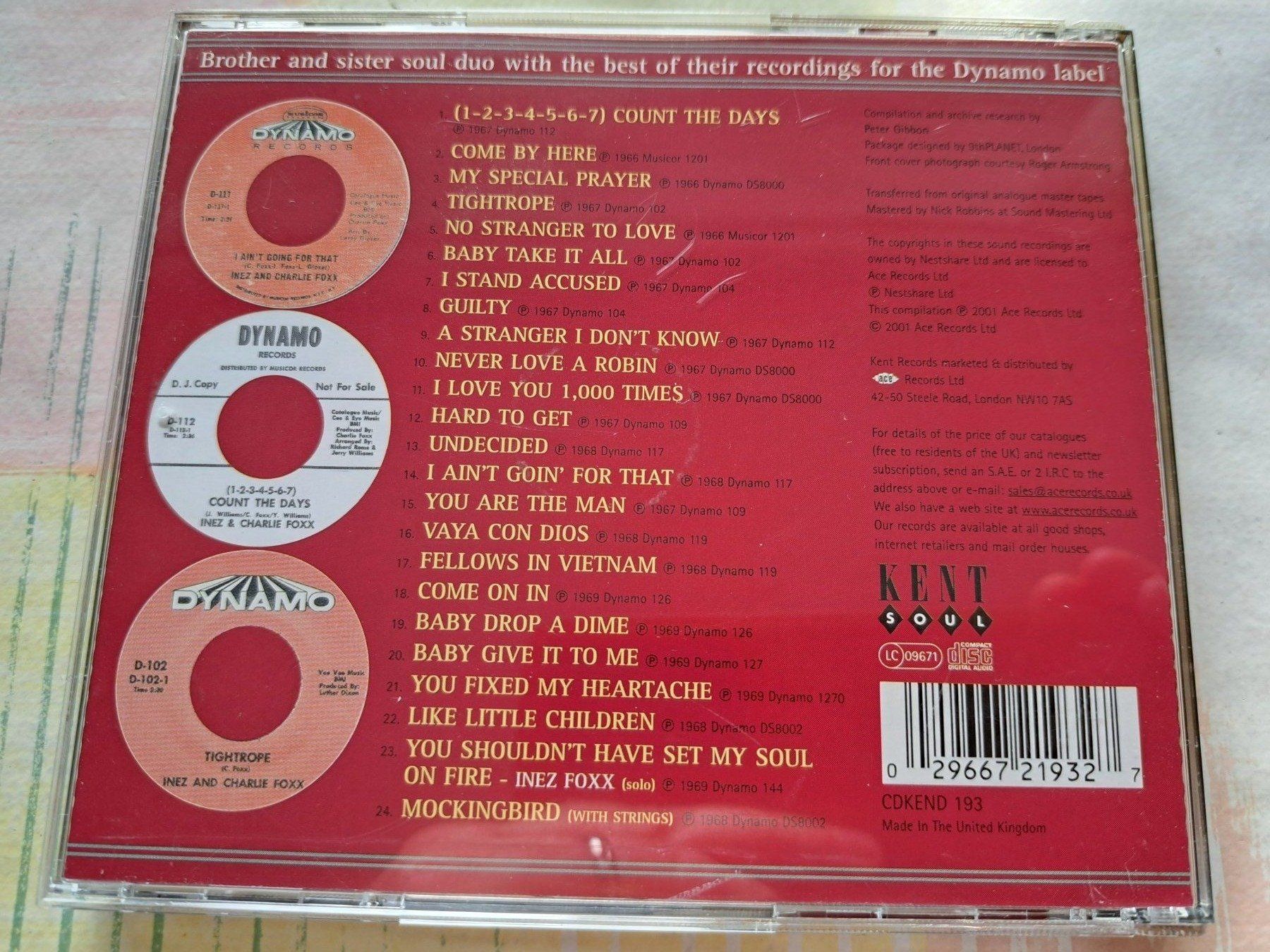 CD: CD Inez and Charly Foxx - The Dynamo Duo – Usato da Pully venduto da bro_n52j 1