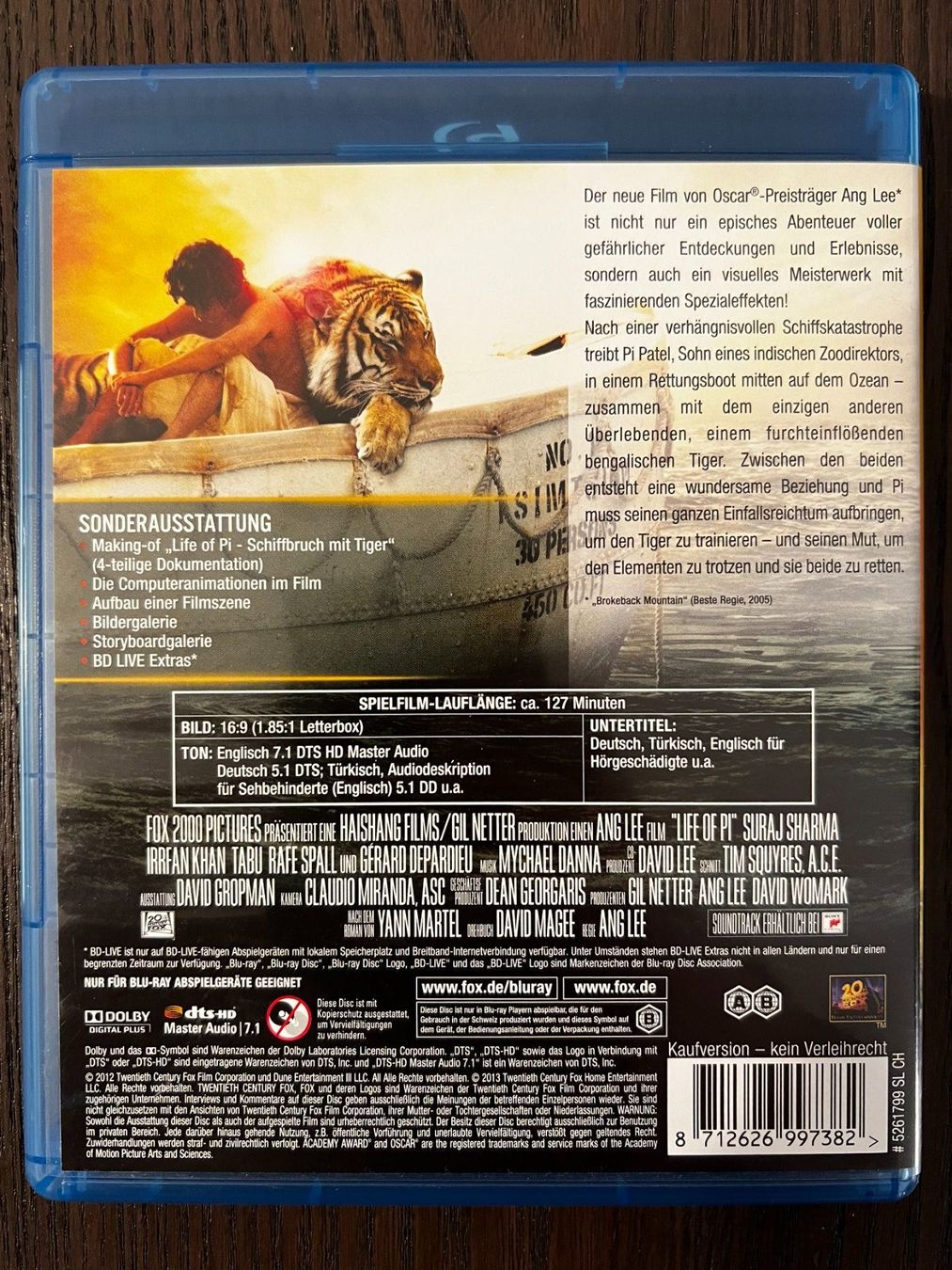 Tutti i DVDs: Life of Pi – Usato da Zürich venduto da Blu-ray_ZH 1