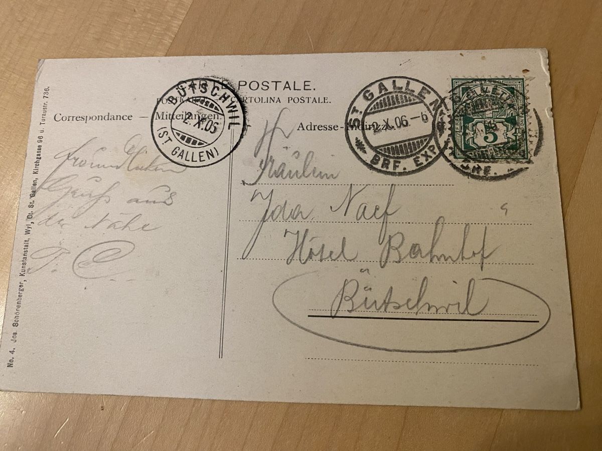 Cartoline postali: Rare Ak von Wil Wyl – Usato da Mosnang venduto da Goldwasser 1