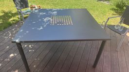 Gartentisch 140x140cm anthrazit