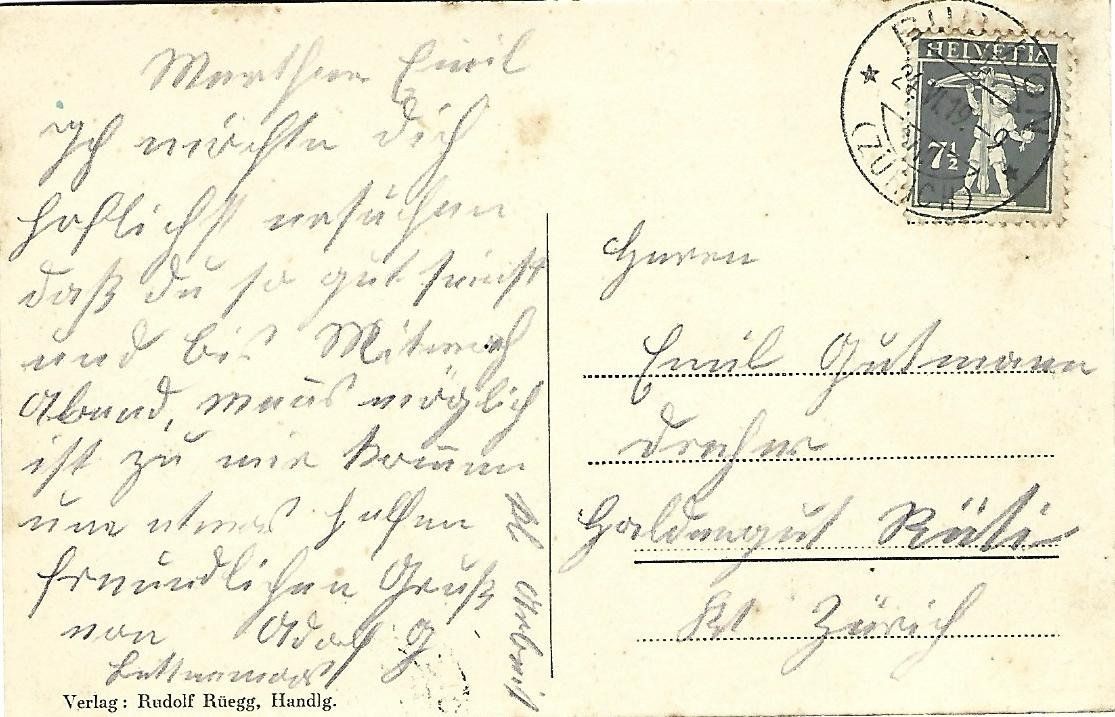 Cartoline postali: Bubikon Dorfansicht – Usato da Wetzikon ZH venduto da Brulu100 1