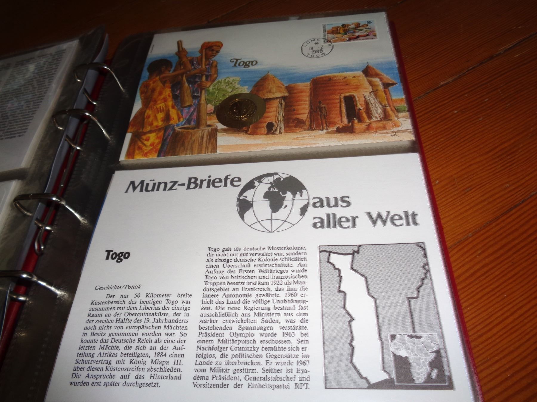 Tutti le monete: Münzbrief Togo – Usato da Olten venduto da Disc-Verkauf