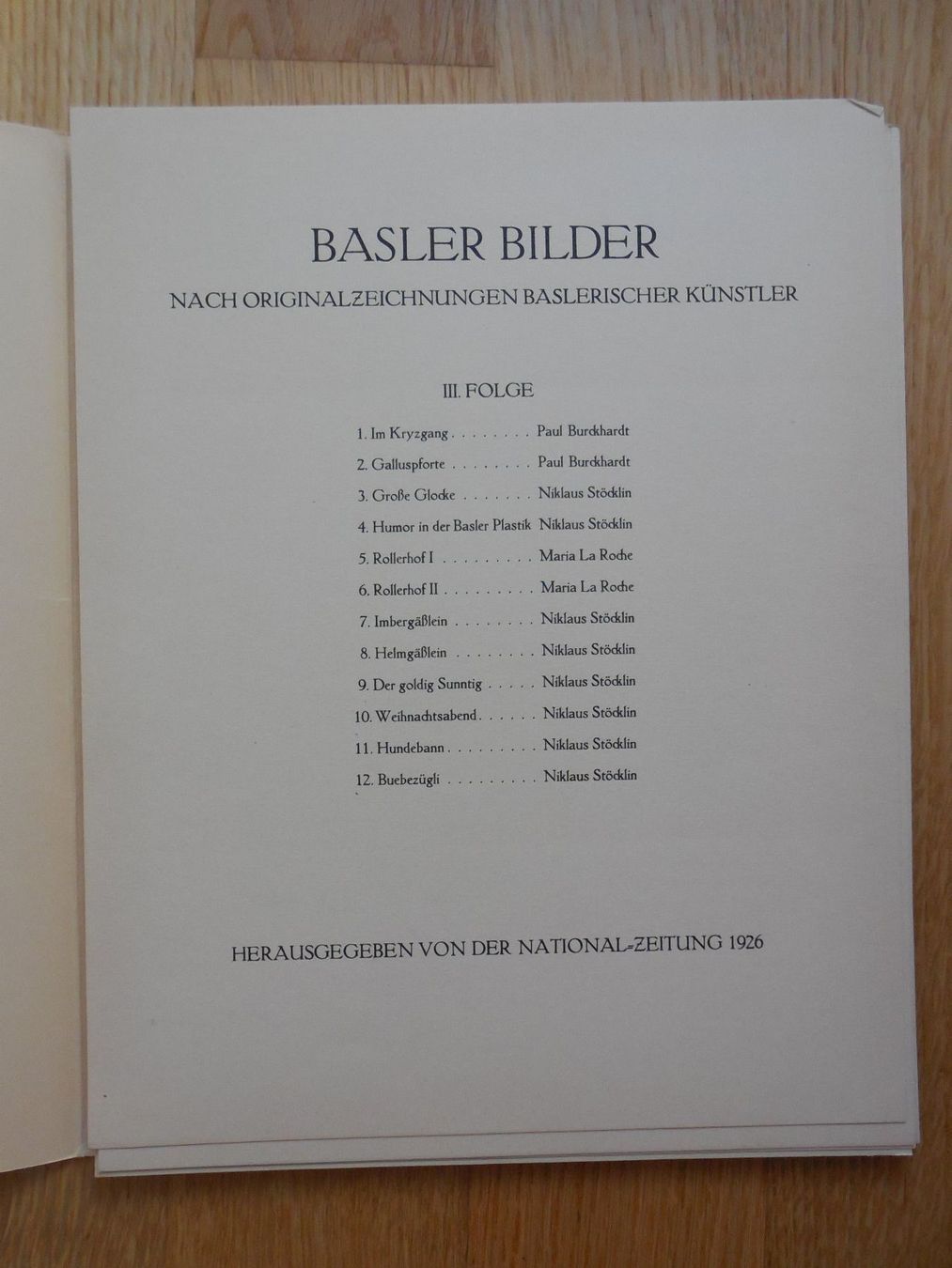 Posters & Illustrations: Basler Bilder III. Folge – D'occasion à Birsfelden par Sakurajima 1