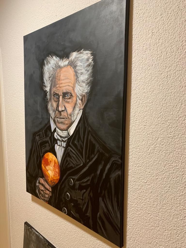 Foto & Immagini: Bild Arthur Schopenhauer, ca.60x80cm, Akryl + Leinwand – Nuovo (secondo la descrizione) da Oberwil BL venduto da AnnaFriedrich 4