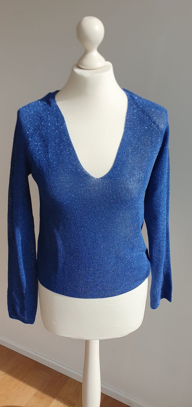 Mango Maglioni & Felpe: Pullover Mango Lurex Neu blau Grösse XS – Nuovo (secondo la descrizione) da Stansstad venduto da InStyle8