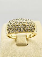 750/18 Karat Gold Ring mit 050 Ct Brillanten