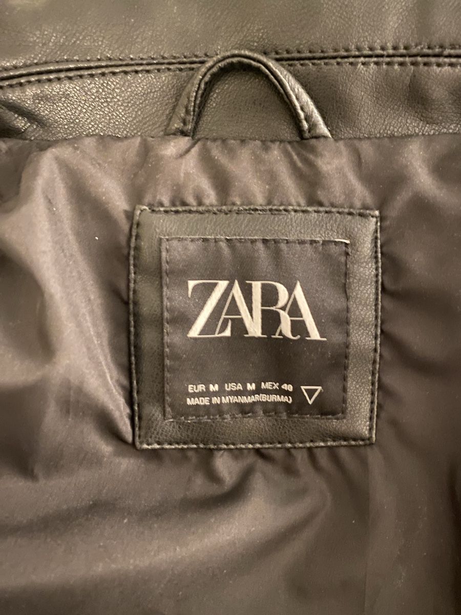 Zara Giacche: Schwarze Lederjacke Unisex – Nuovo (secondo la descrizione) da Glattpark(Opfikon) venduto da tri_hm8x 3