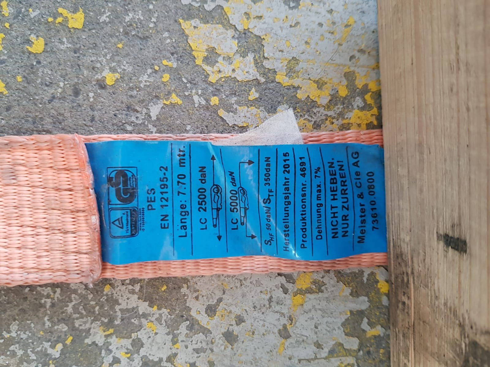 Kletterausrüstungen: Spannset bestehend aus Ratsche und Spanngurt 7.7. Meter – Gebraucht aus Baar von rue_dwn8 3