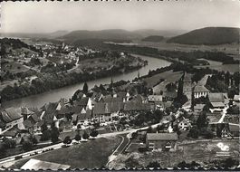 Zurzach AG Kaiserstuhl  Flugaufnahme Nr.1114 , 1960