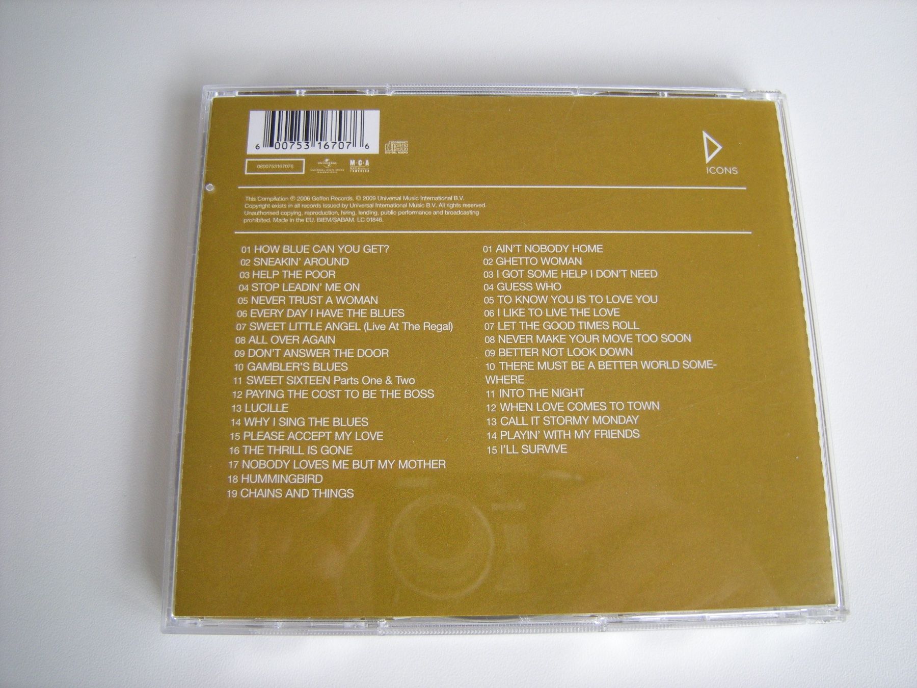 CD: BB KING - Gold Album – Usato da Basel venduto da Ceebee62 1