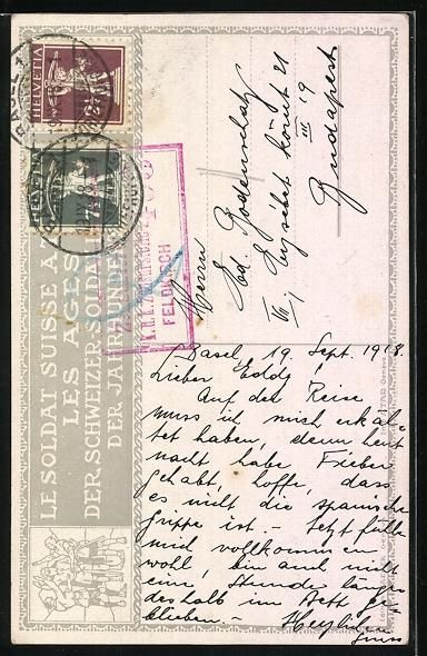 Photos, Lettres & Cartes p.: sign. Ed. Elzingre: Der Schweizer Soldat – D'occasion à Berlin par bartko-reher 1
