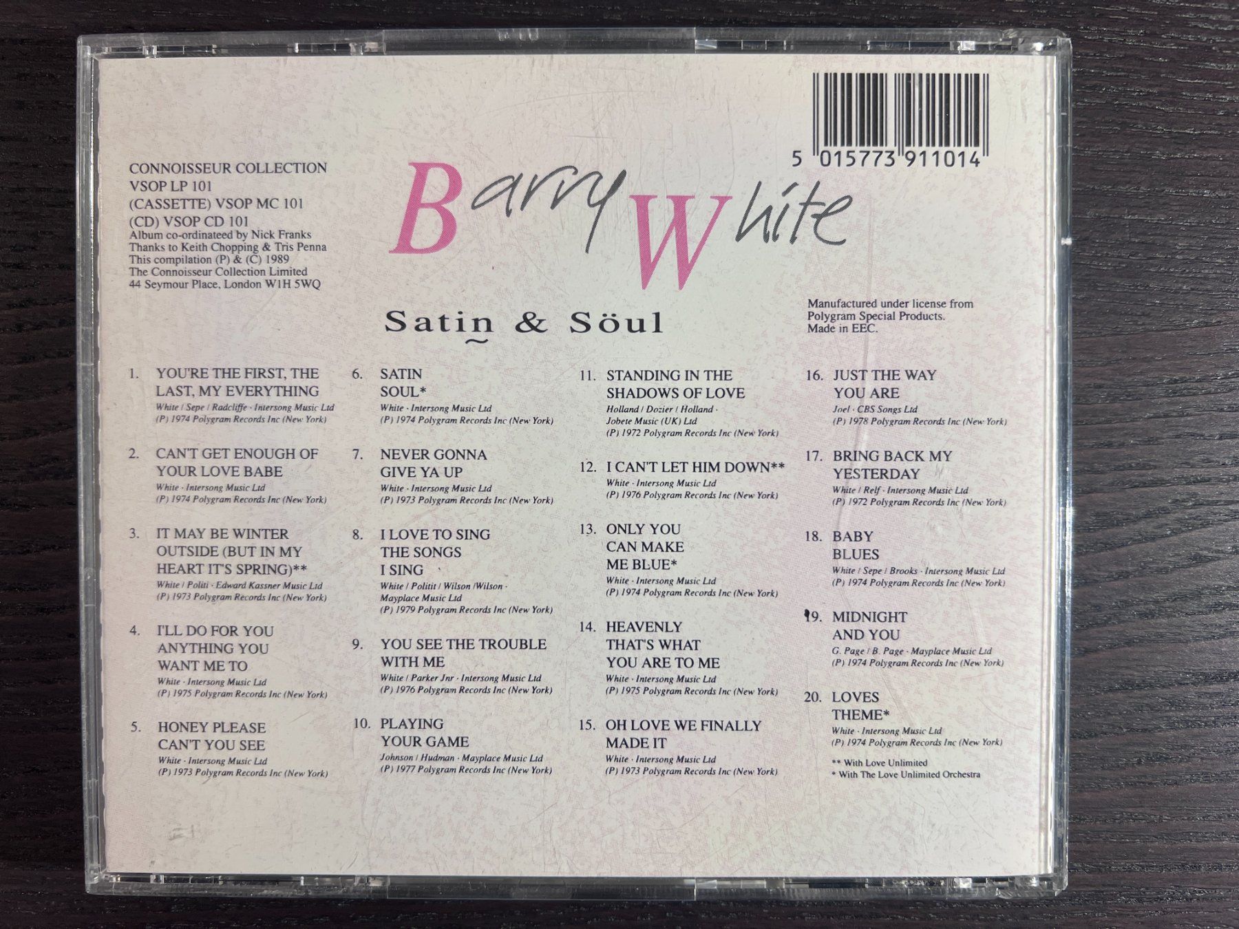 CD: Barry White - Satin & Söul – Usato da Zürich venduto da MusikFreunde 1
