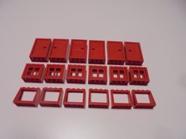 LEGO - DIVERSE - ROTE - TÜREN - FENSTER