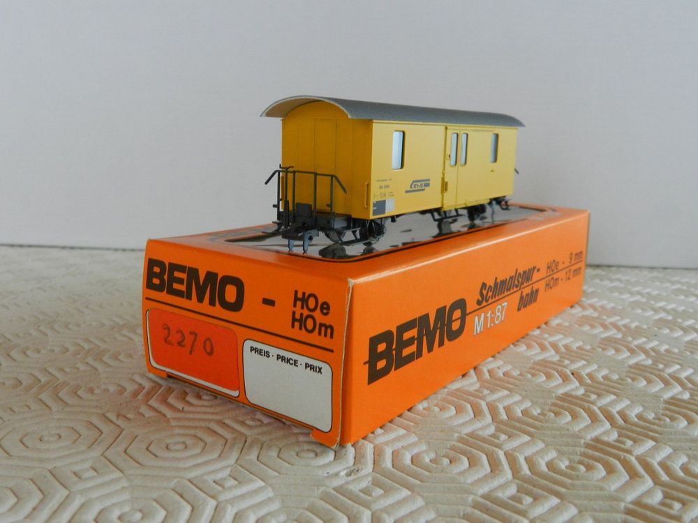 H0m BEMO Bahndienstwagen RhB (Neu (gemäss Beschreibung)) in Arzier-Le ...