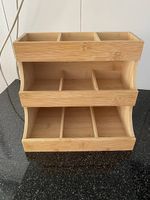 Holz Organizer Aufbewahrung 3 Etagen