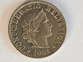 20 Rappen, Jahrgang 1931