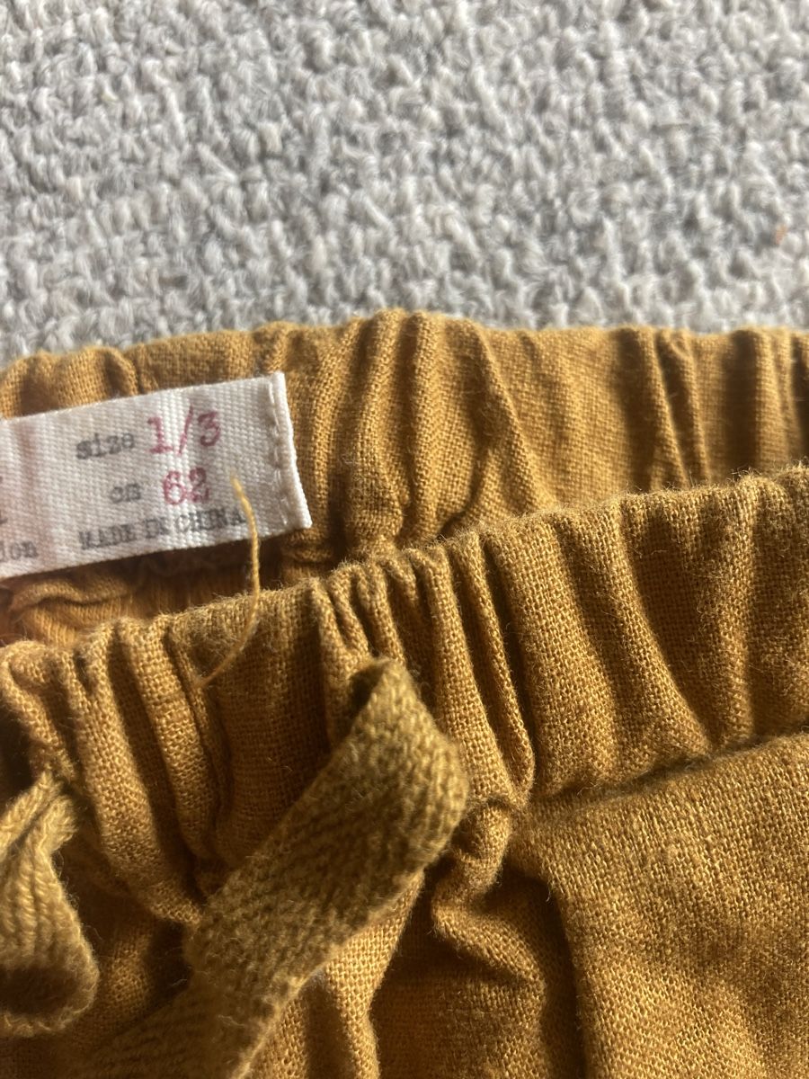 Zara Hosen: Leinenhose senfgelb, Baumwollstoff als Innenfutter – Gebraucht aus Gachnang von elvira007 1