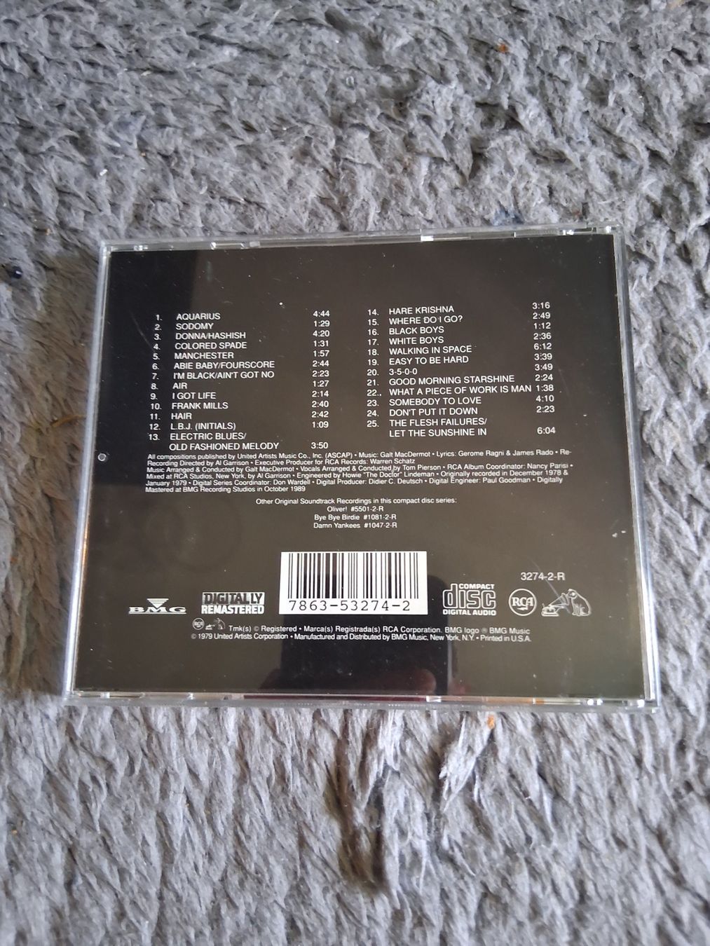 CD: HAIR       SOUNDTRACK      CD – Usato da Wetzikon ZH venduto da Ramones01 1